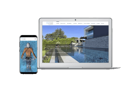 Design site web luxe Bühler Piscine